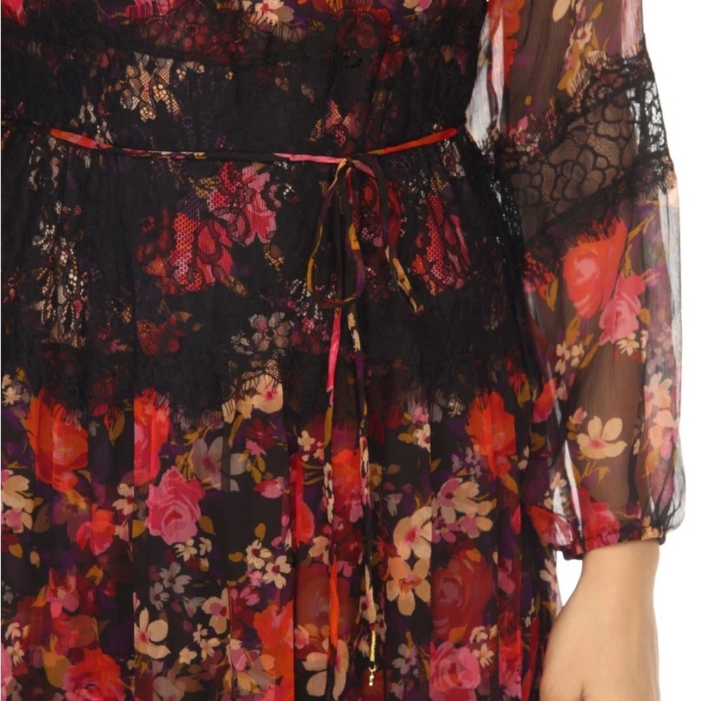 Johnny Was Love Flora Silk Lace Tiered Maxi Dress L38023 - Picture 4 of 16